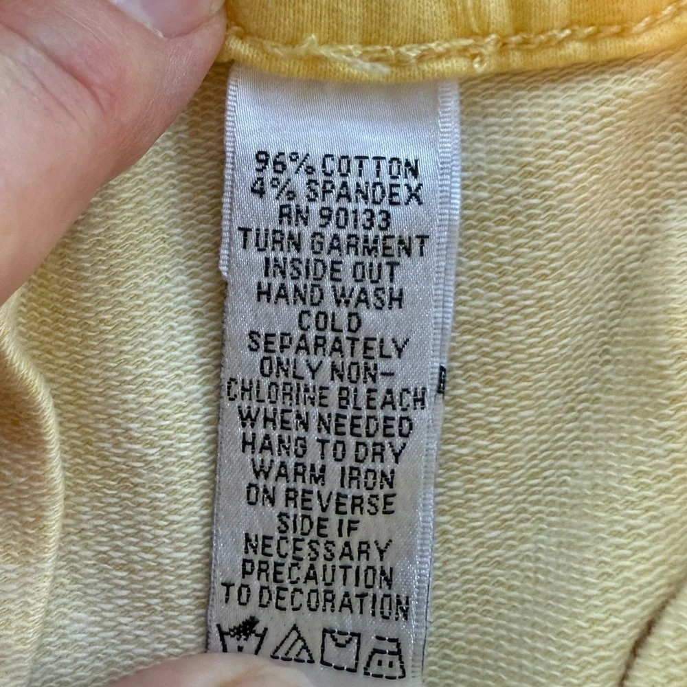 Quacker Factory Dream Jeans Butter Yellow Capri w/ Bling Embellishments - Picture 6 of 16
